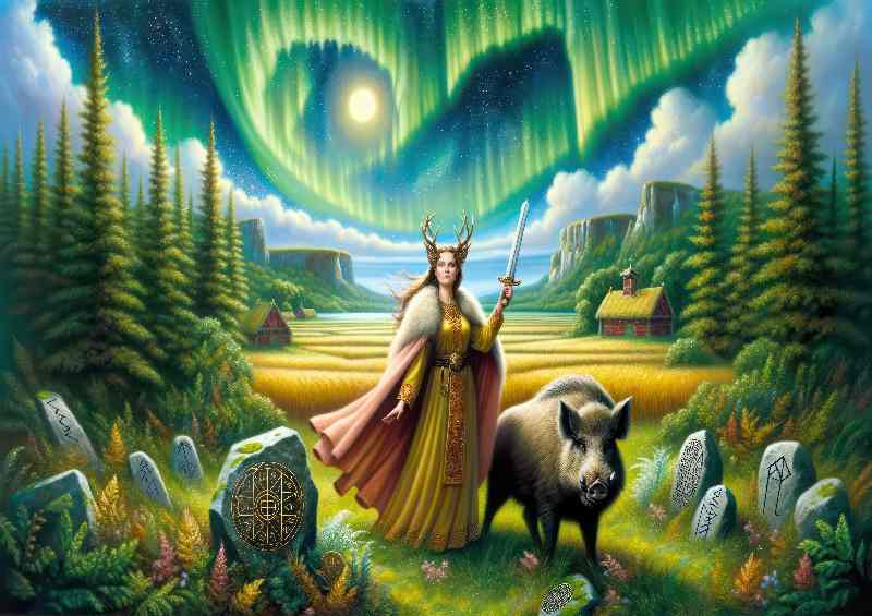 Freyr Metal Poster - Fertility & Prosperity