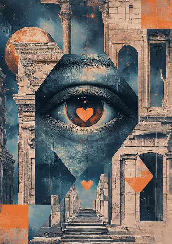 Eye with heart shaped eye