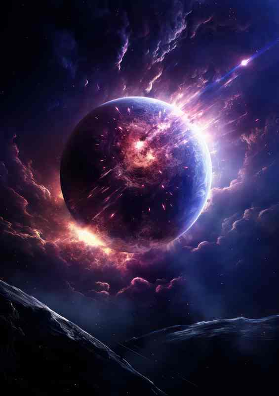 Visionary Cosmos Unique Space Illustration