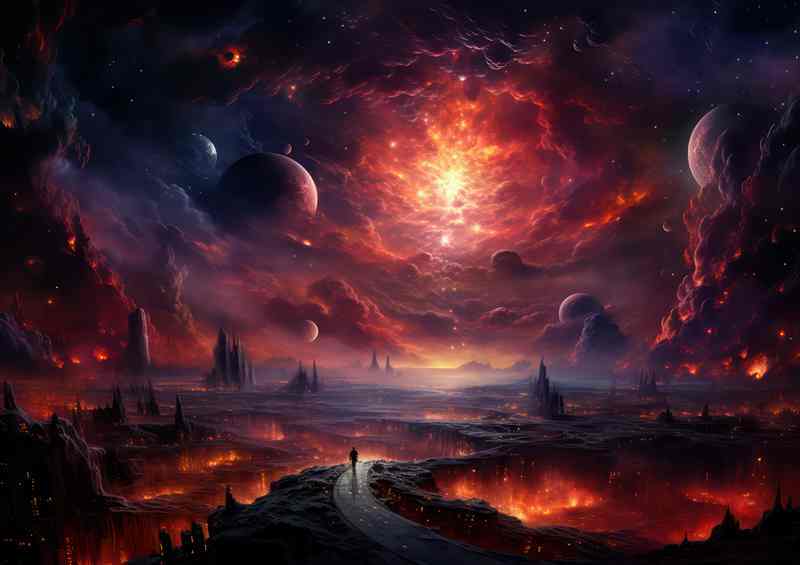 Dreamy Stellar Scenes Artistic Galaxy
