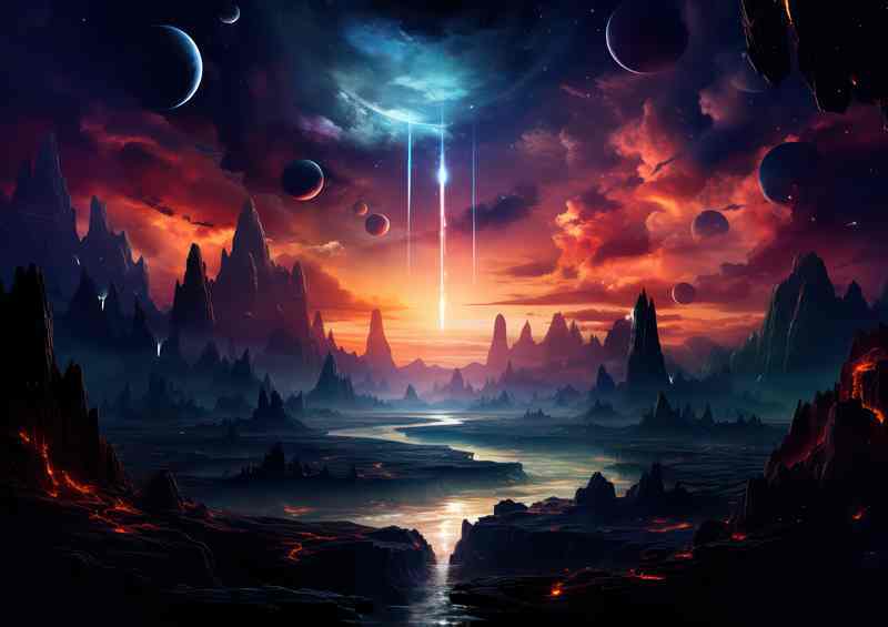 Innovative Astronomical Illustration Cosmos