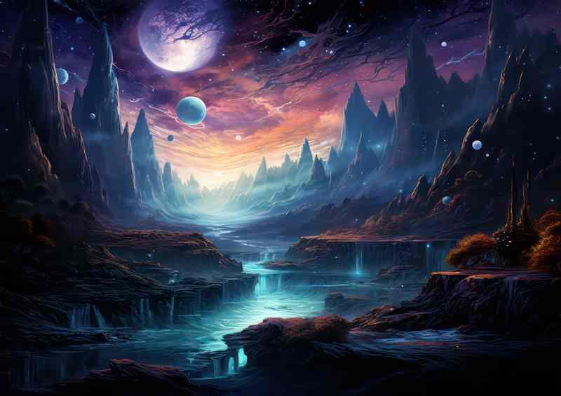 Radiant Space Scenes Beautiful Universe