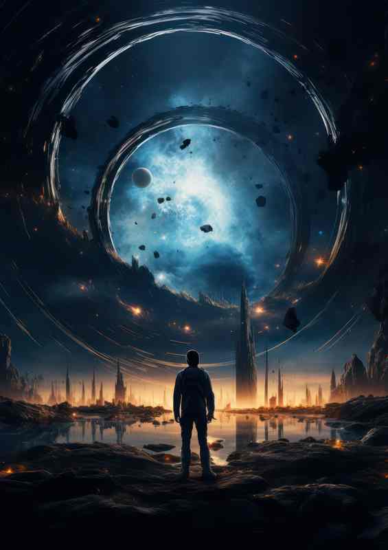 Celestial Wanderer Astronaut in the Infinite Cosmos