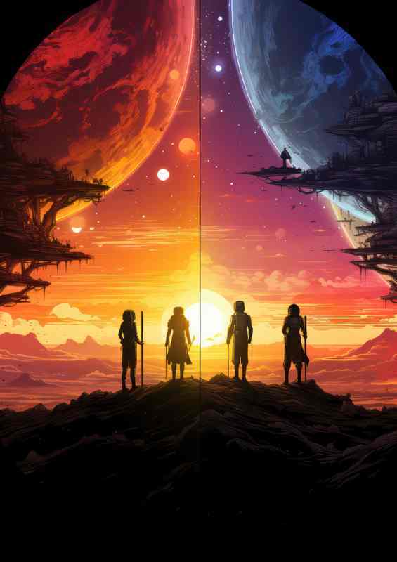 Dreamy Universe People On The Moon