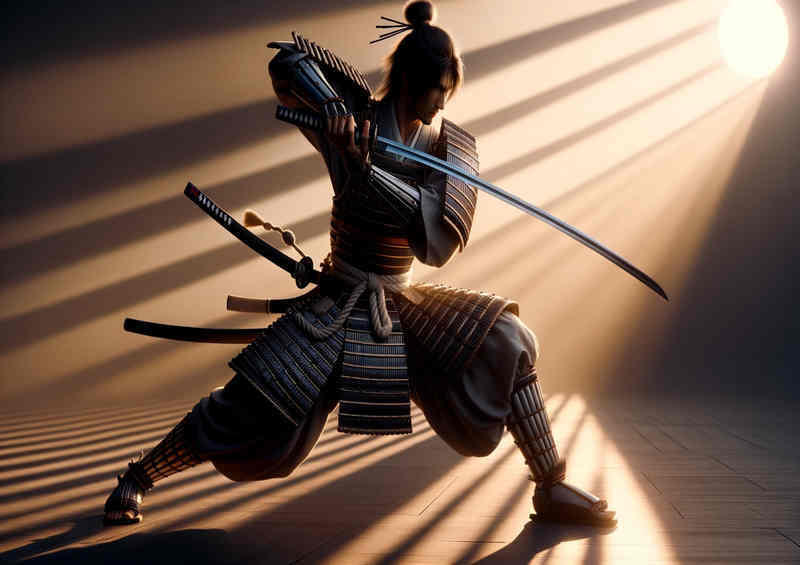Blades Balance a samurai warrior