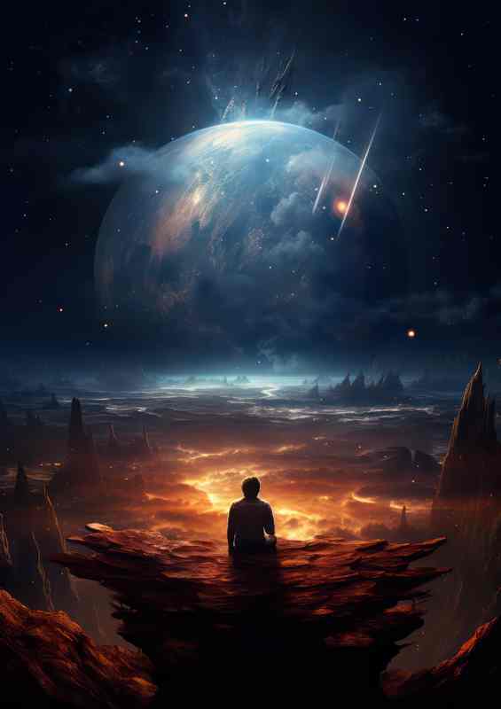 Enigmatic Space Visions Mysterious Universe Poster