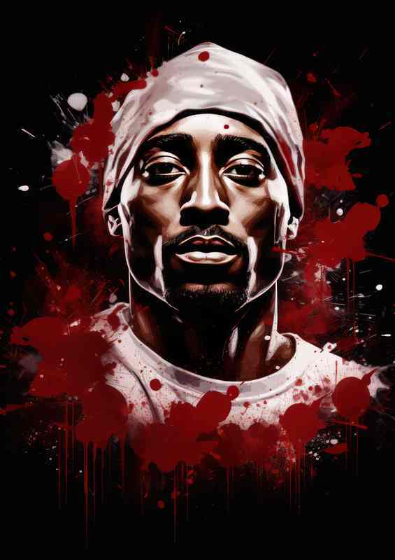 Tupac a splash of colour