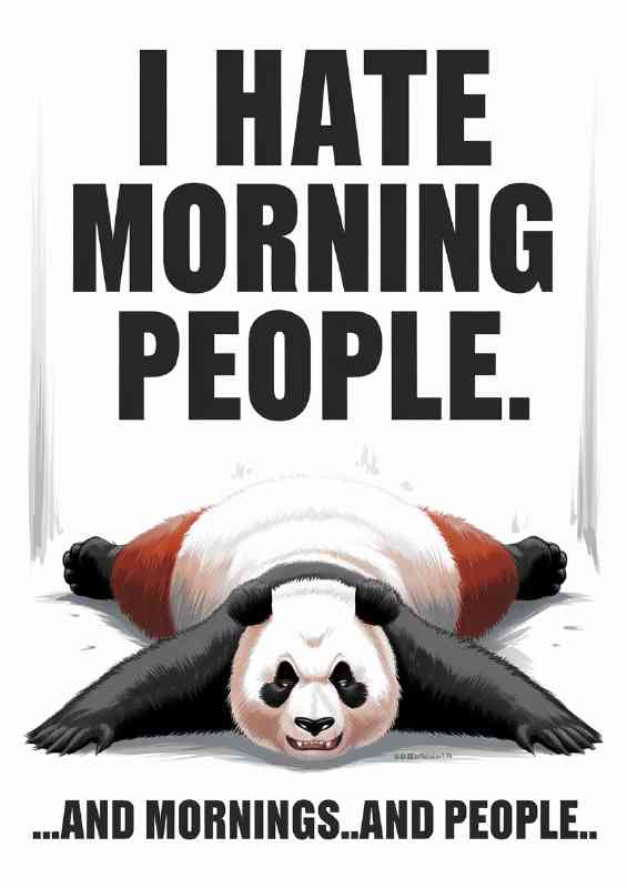 Panda hates morning