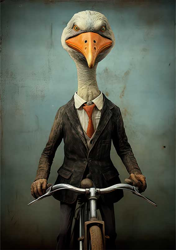 Gerry The Goose Riding On A Sunny Day