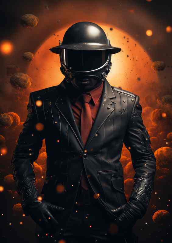 Interplanetary Astronauts Journey Metal Poster