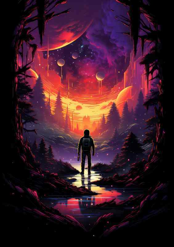 Radiant Interstellar Art Spectacular Galaxy Design