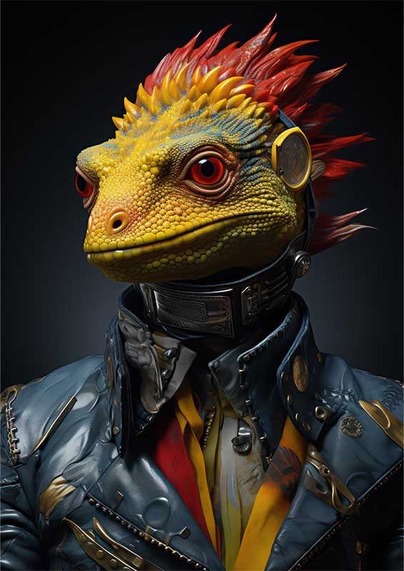Larry The Lizard rocking his style