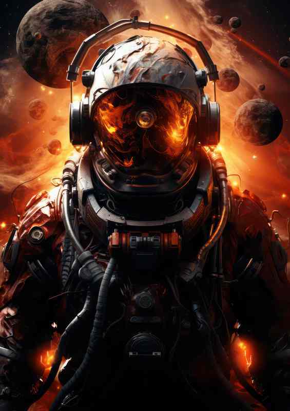 Stellar Solitude Lone Astronaut in the Universe