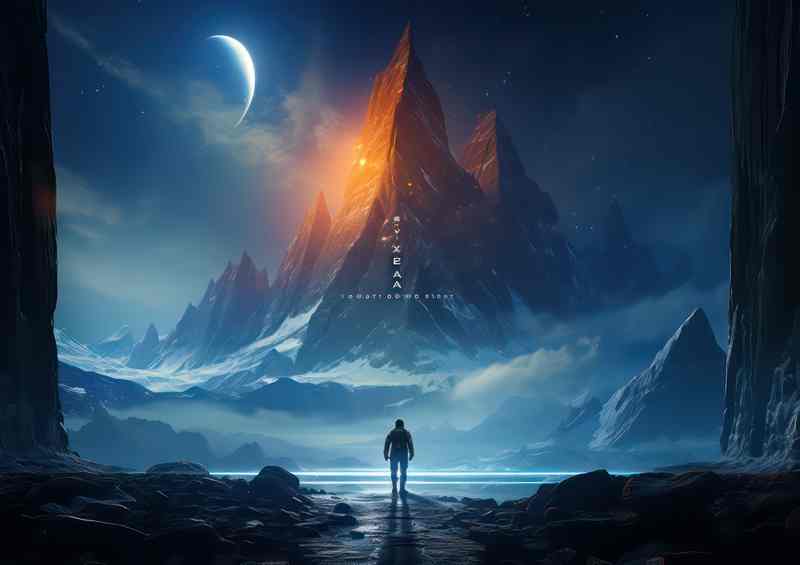 Interstellar Wanderer Mans Solo Journey in Space