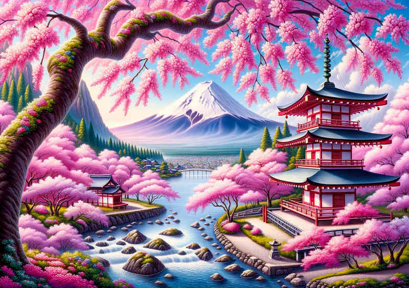 Sakura Bliss Metal Poster