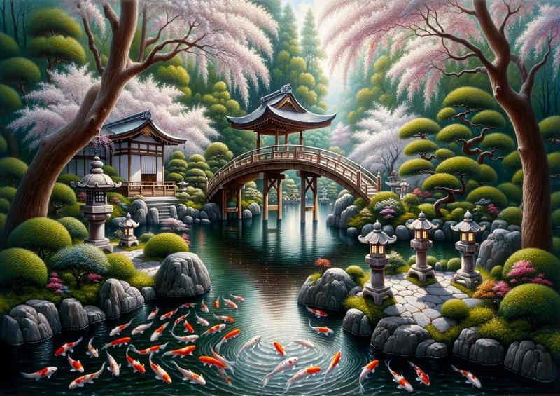 Tranquil Teien a traditional Japanese garden