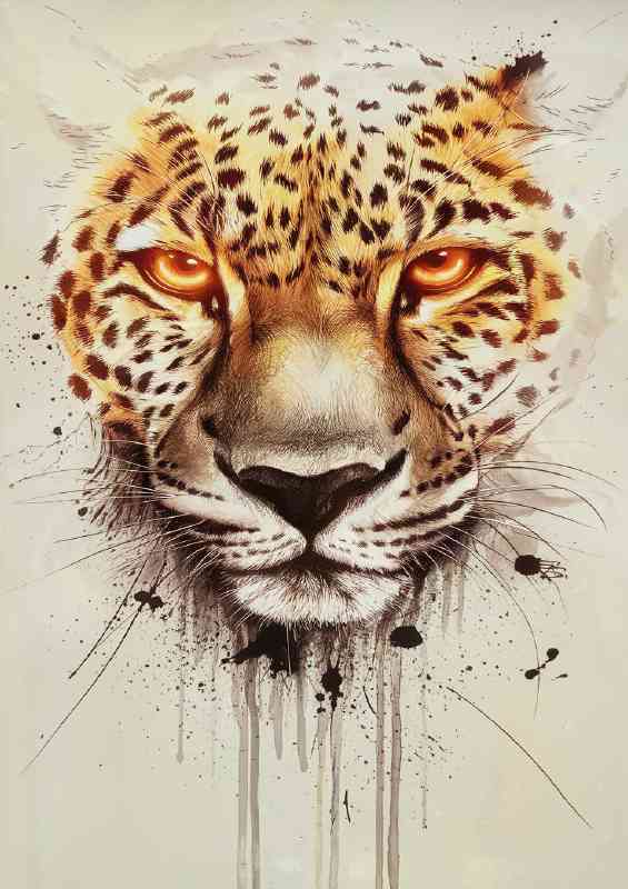 Leopards face powerful embrace