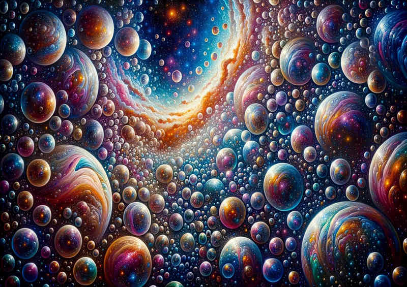 Bubbleverse Beyond a vast universe where galaxies stars