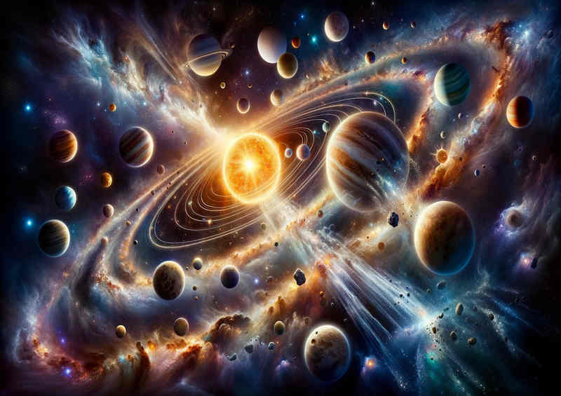 Celestial Symphony of the solar system