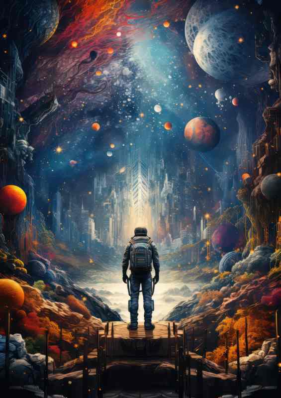 Astronaut in the Infinite Expanse