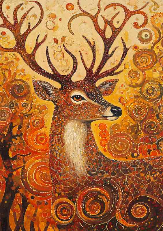 The majestic stag of the first day surrounded