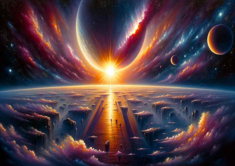 Galactic Glow - Universe Sunset