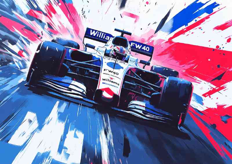 Formula one racing car UK colours