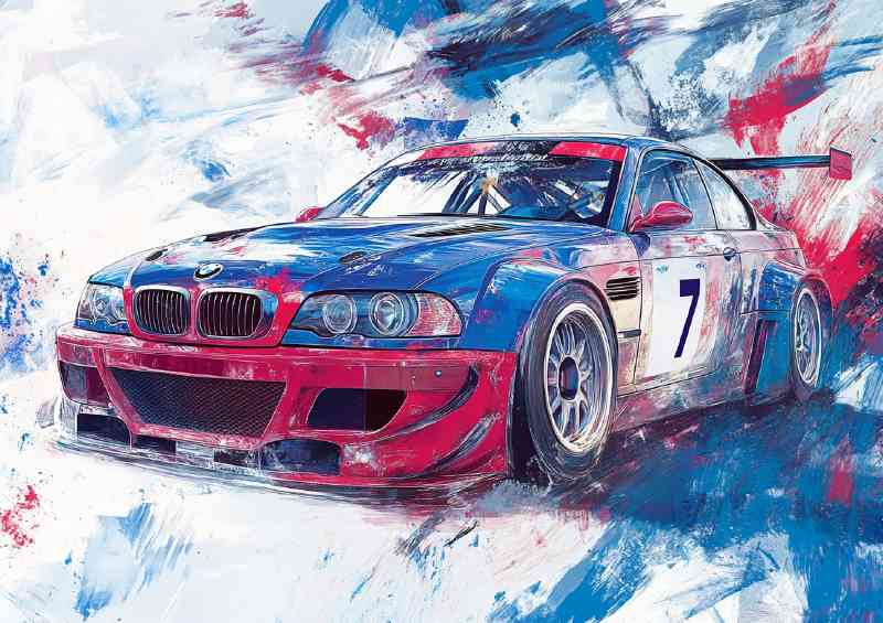 Iconic BMW E92 race car painted