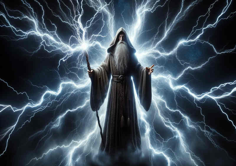 Sorcerers Storm depicting a wizard in ancient robes