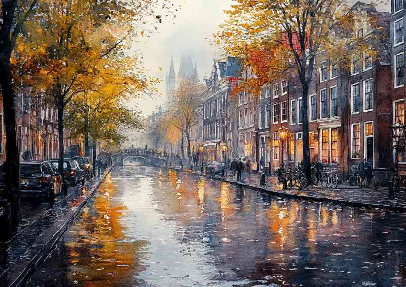 Rainy day in Amsterdam