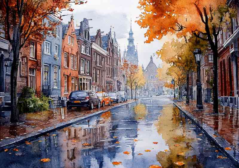 Rainy day in London