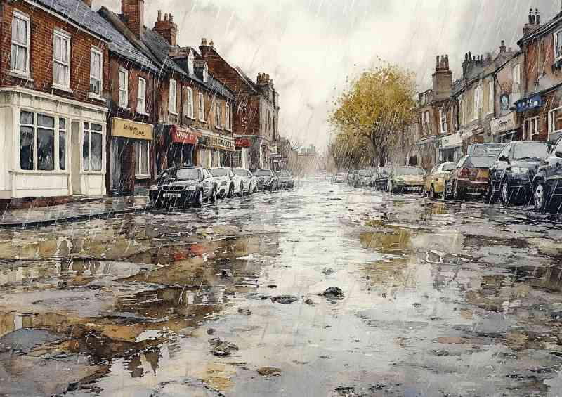 Rainy day in leeds