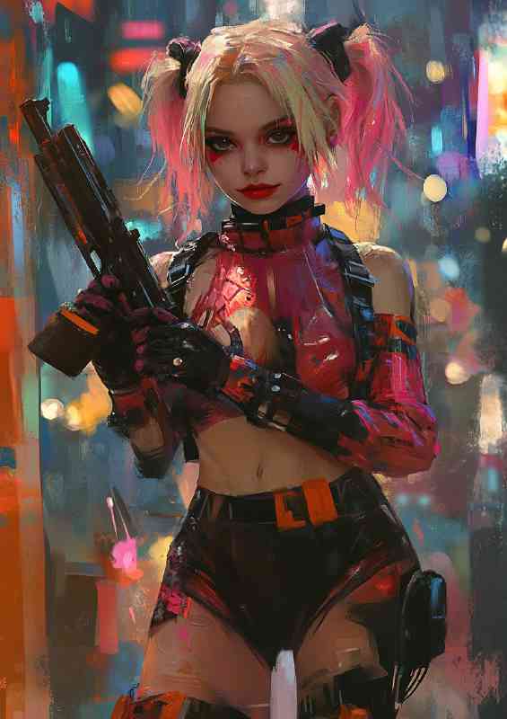 Harley Quinn in the style of jim lee