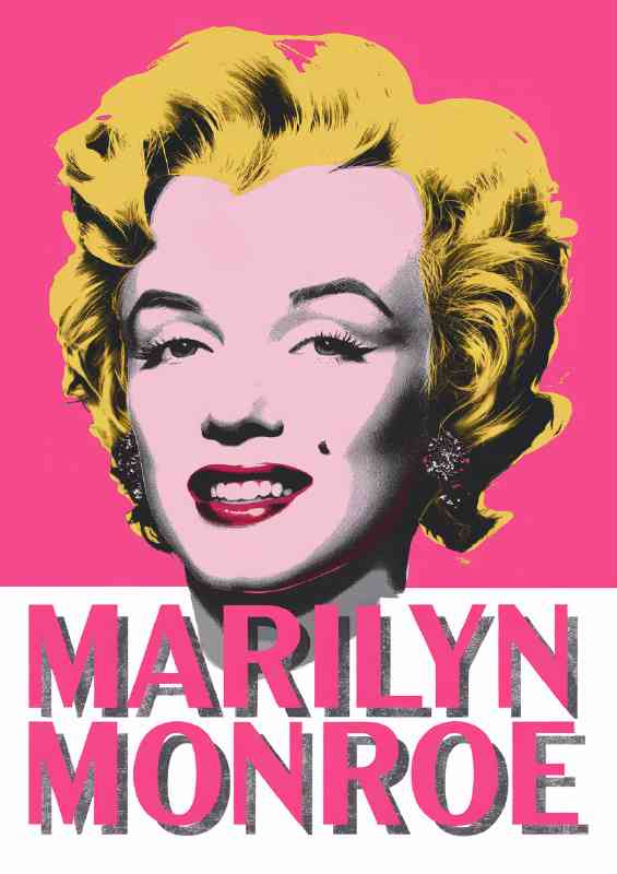 Marilyn monroe pink mixed media art