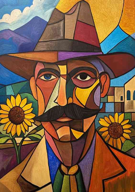 of Picasso in his hat