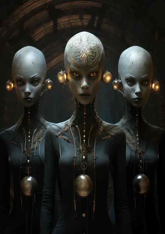Galactic Visitors Discovering Alien Life Form