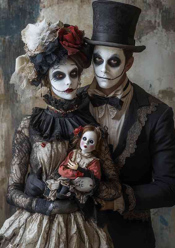 Victorian era creepy doll series