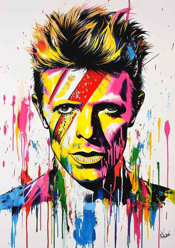 David Bowie pop art style