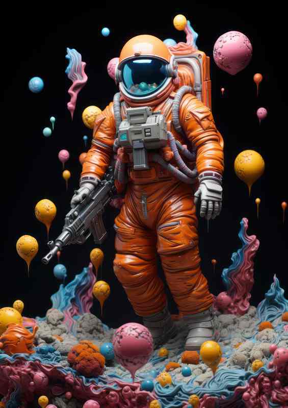 Infinite Explorer Astronaut’s Quest in the Cosmos