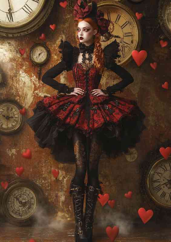 The Red Queen from Alice style