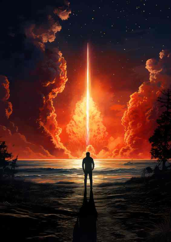 Rocket Trails Blazing Paths into the Cosmos