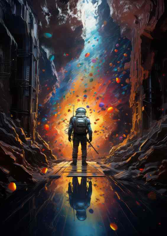 Space Explorer Mans Quest Beyond Earth