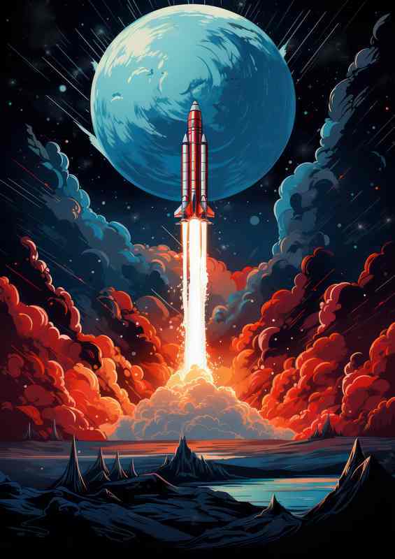 Space Pioneers Rocket Launches to Alien Habitats