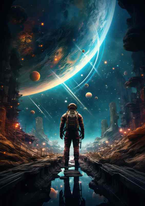 Stellar Explorer Mans Journey to the Cosmos