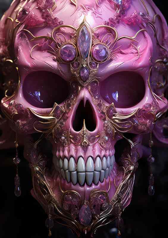 Deads Duet Macabre pink skull