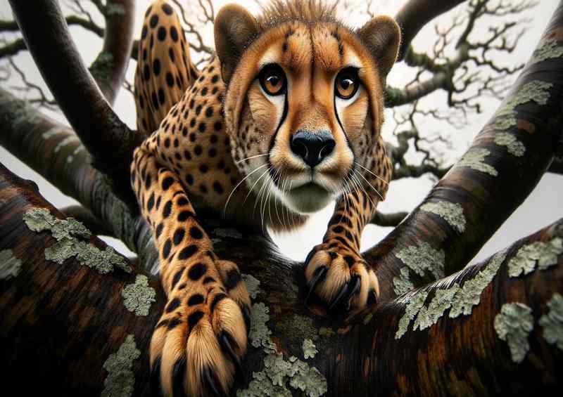 Branching Prowess the cheetahs powerful physique