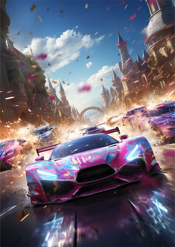 Super Car Racing On Track