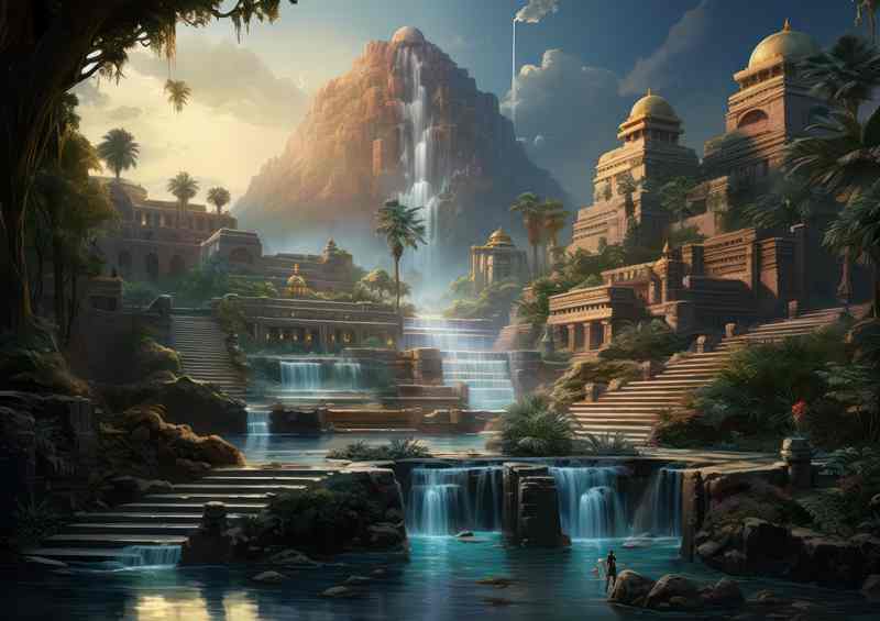 Call Of The Ancients Cascading Waterfall