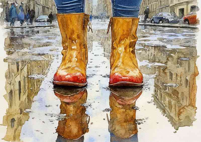 Rainy day in rome