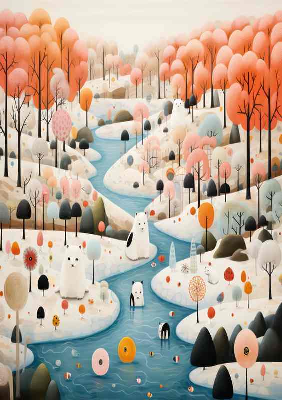 Fairylands Whimsy Pastel Forest Serenity